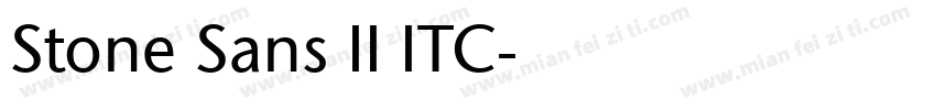 Stone Sans II ITC字体转换